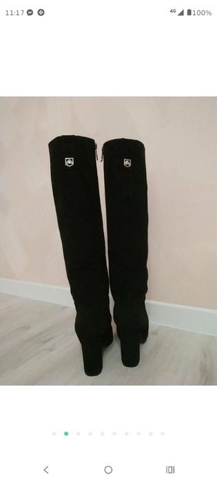 Жіночі замшеві ботінки