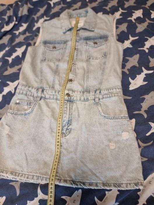Pull&bear джинсовое платье м zara зара