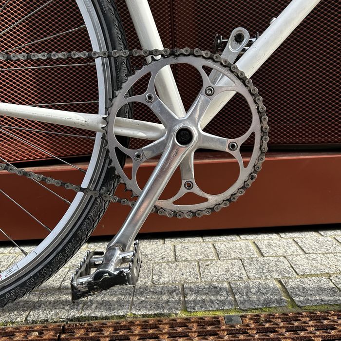Rower Single Speed | Rama Peugeot | Ciepła Biel | Unikat