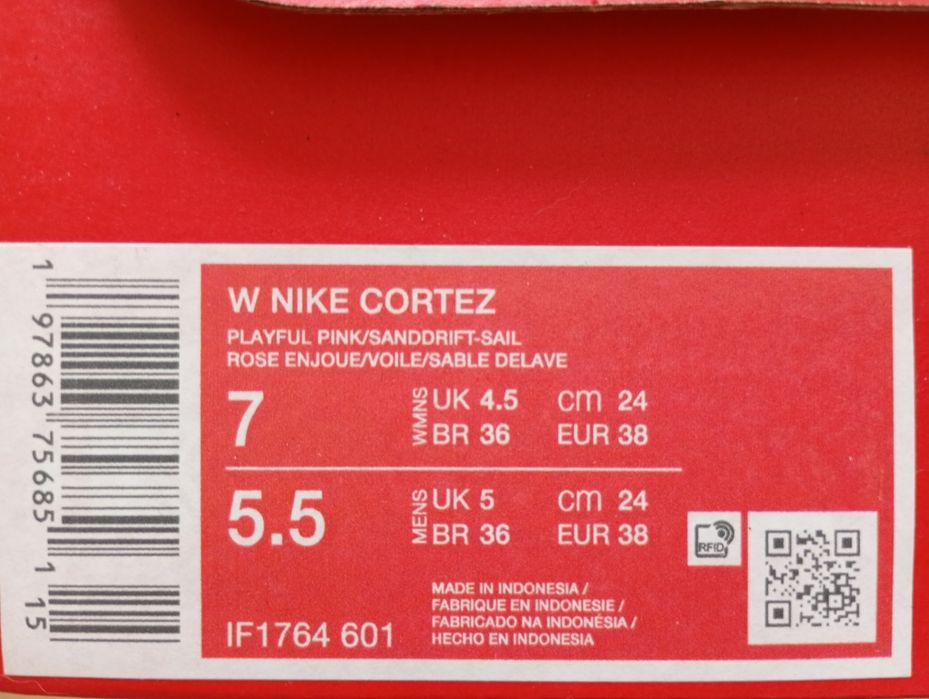 Buty damskie Nike  Cortez pink róż
