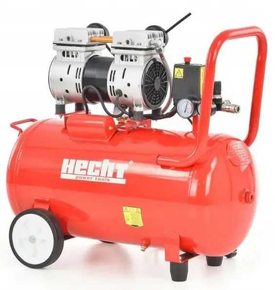 Безмасляний компресор Hecht 50 л / 1500 Вт / 8 бар 200 л/хв 2 циліндра