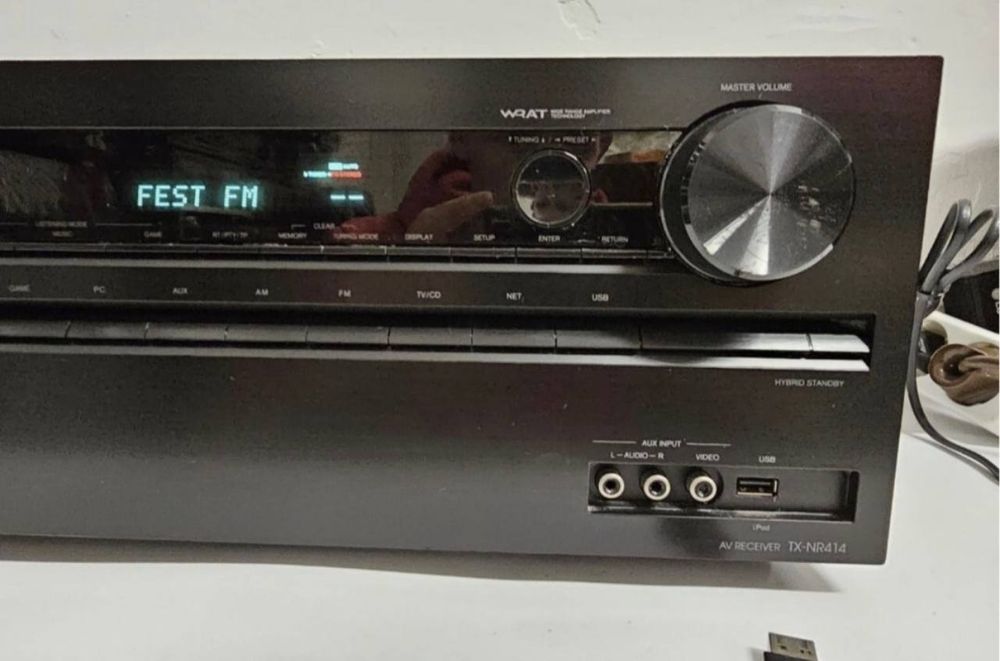 5.1 AV Amplifier Onkyo TX-NR414, HDMI, USB, 3D, LAN