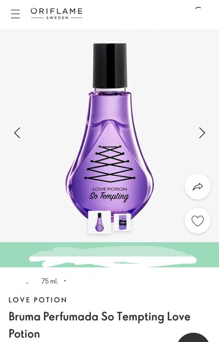 Spray Perfumado So Tempting Love Potion 75ml Oriflame