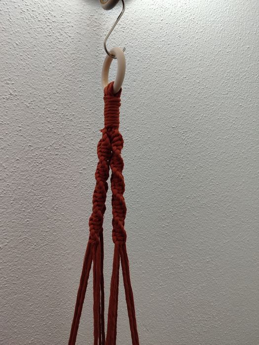 Suporte de plantas macramé