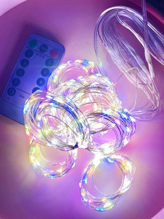 Гирлянда-штора 3x3 м, кольорова, 300 діодів (LED) Гірлянда-штора