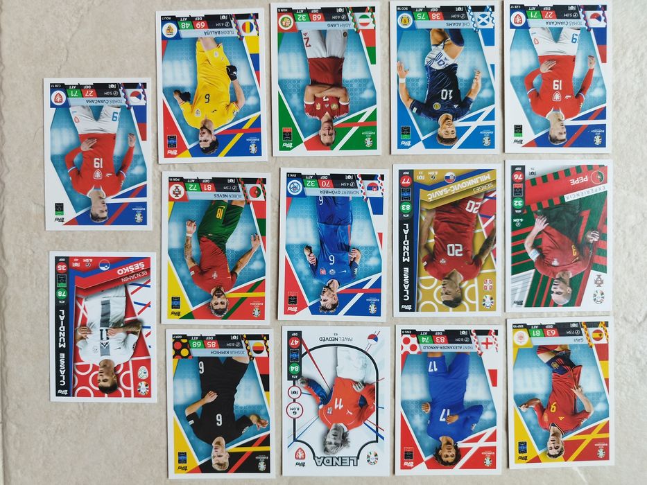 Cromos Match attax euro 2024 Cristiano Ronaldo e outros jogadores