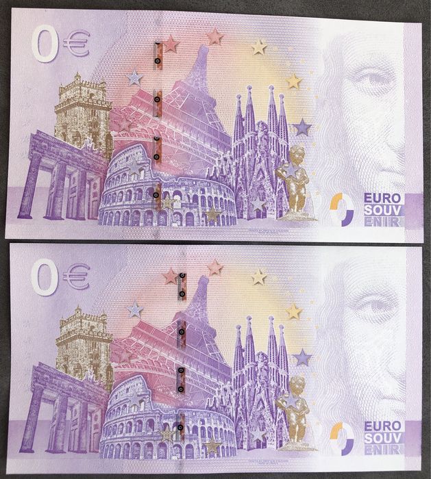 Банкнота 0 Евро Софіївський Собор та Золоті Ворота