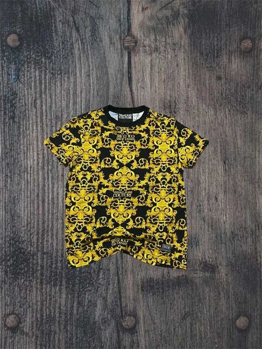 Koszulka Versace jeans couture S Black gold unisex premium