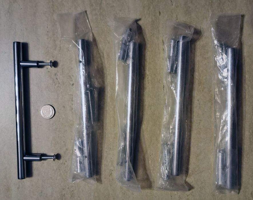 klamki do mebli metalowe 5 kompletów