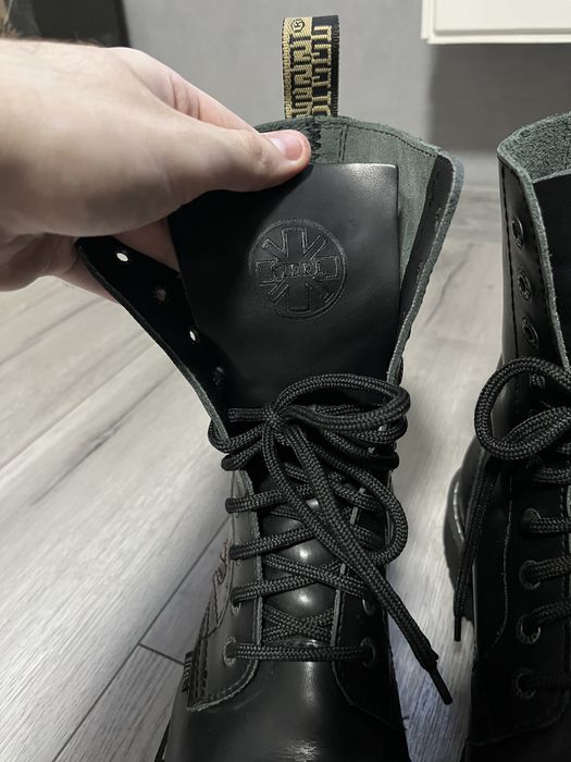 ботинки берцы steel в идеальном состоянии new rock punk metallica rick owens