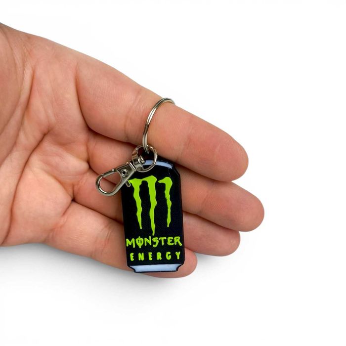 Brelok Otwieracz do Puszek Monster Energy Zielony 3D PLA