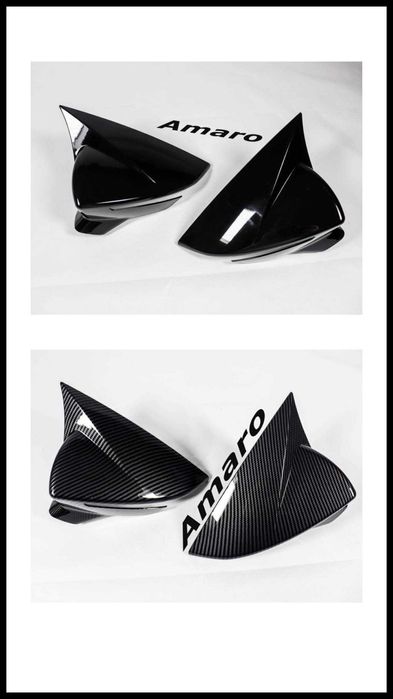 Capas de Espelhos Carbono/Preto(Seat Ibiza MK5,Leon MK3, 5F, FR,Cupra)