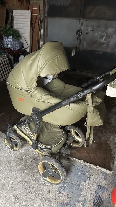 Коляска 3 в 1 єко шкіра