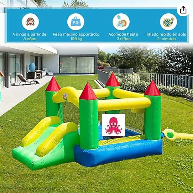Insuflável Pula pula para crianças dos 3-10anos máximo de 100Kg