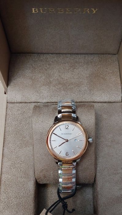 Zegarek BURBERRY szwajcarski klasyczny dwukolorowy damski