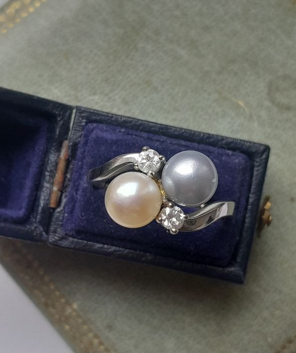 XIXw. Broszka Perły głębinowe Złoto 15k Gwiazda Księżyc Certyfikat