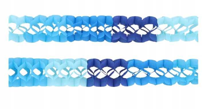 Girlanda Dekoracyjna Niebieska – Zestaw 2 sztuki po 2,5 metra