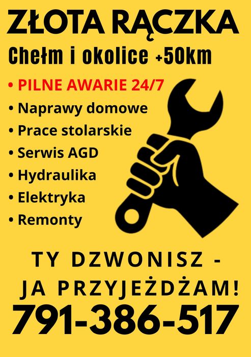 Złota Rączka - naprawy domowe, montaż mebli hydraulik elektryk remonty