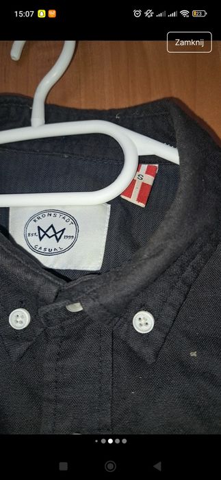 Czarna męska koszula