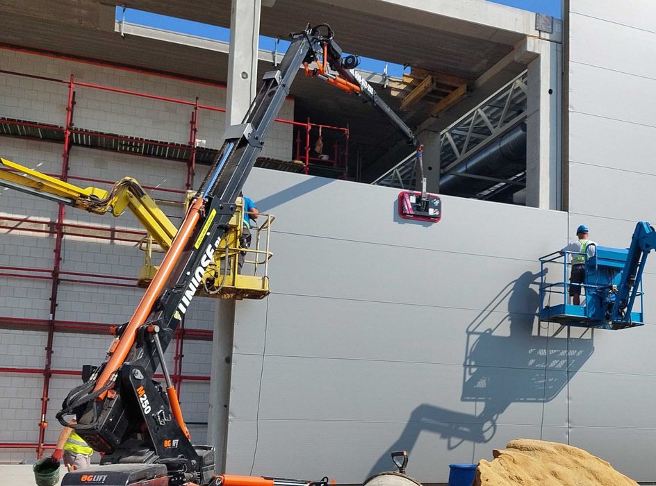 wynajem, montaż,  przyssawka do płyt warstwowych, obornickich - Pilot