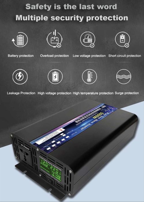 Інвертор 4000w чиста синусоїда.Інтелект. охолод