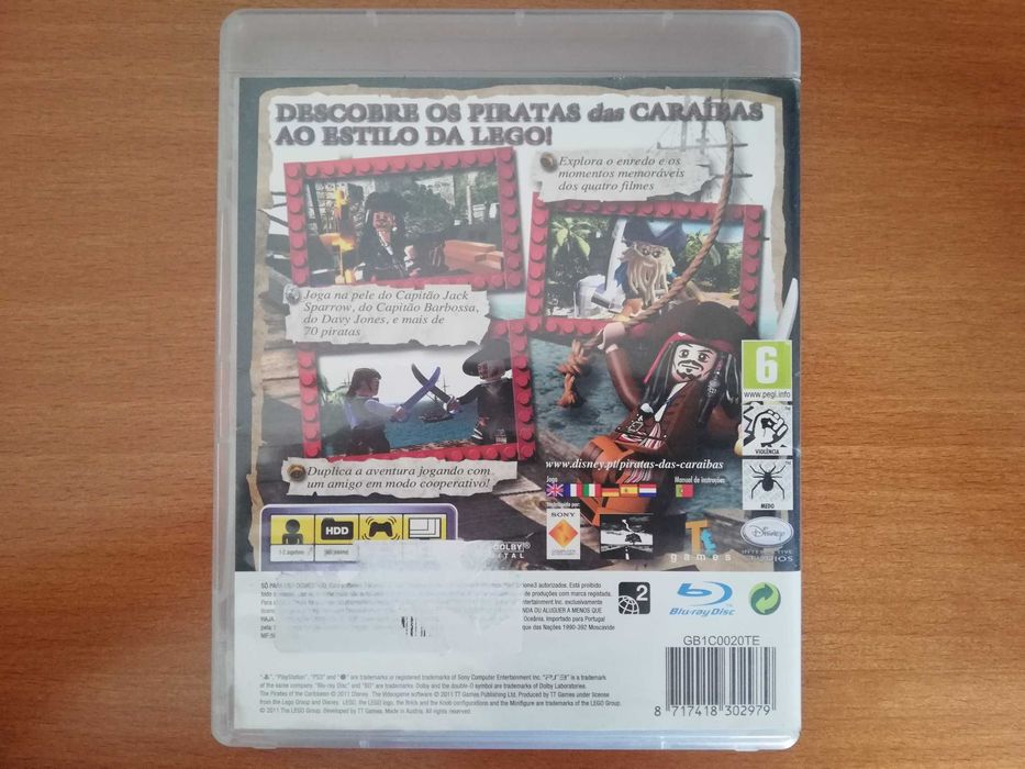 Lego Disney's Pirates of the Caribbean: The Video Game [PS3] - Caixa