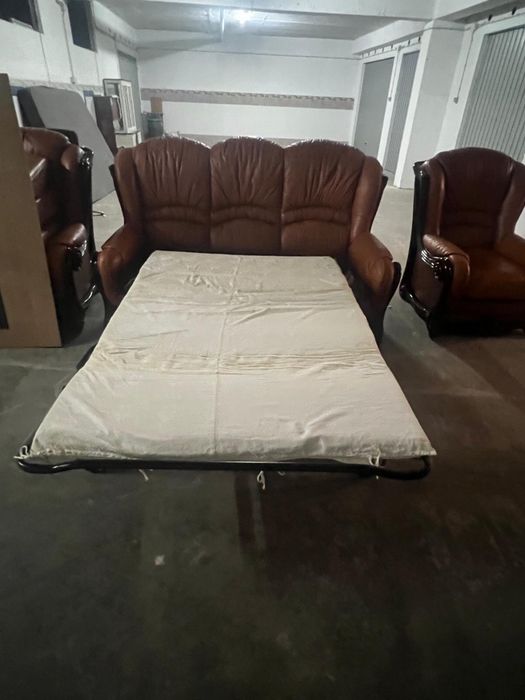 Conjunto Sofás em pele