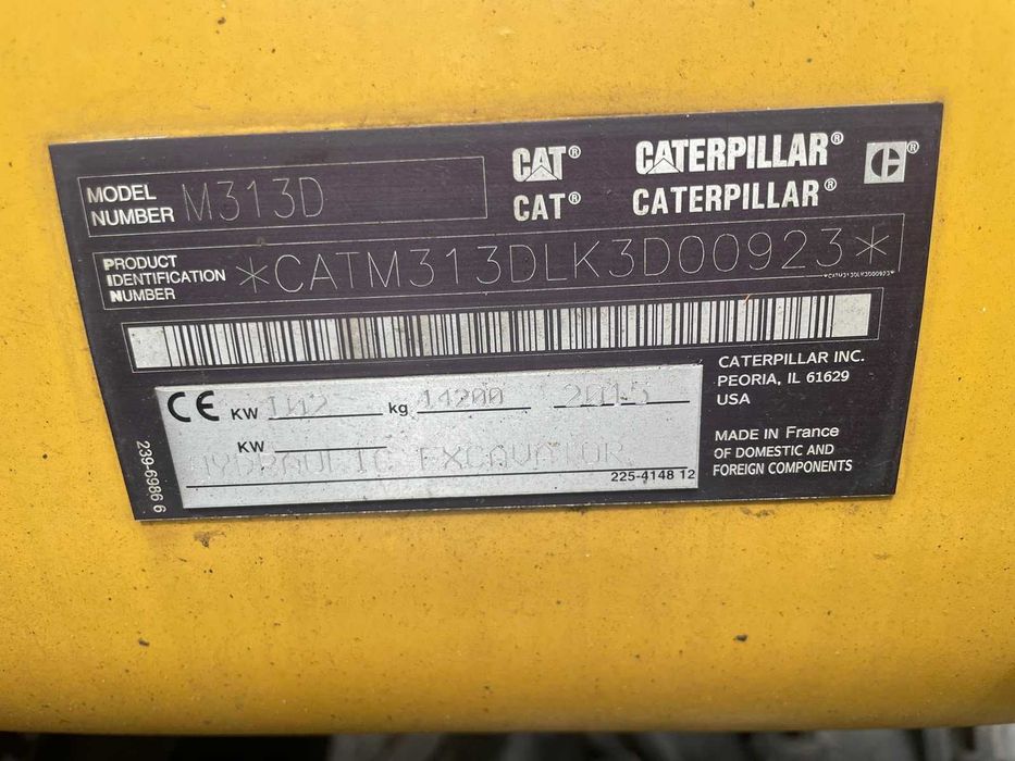 Koparka CAT M313 D ROTOTILT 2015 9720 mth