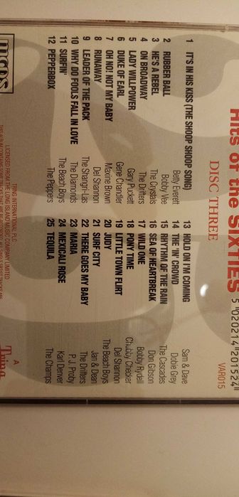 25 Hits of the sixties 4 płyty składanka