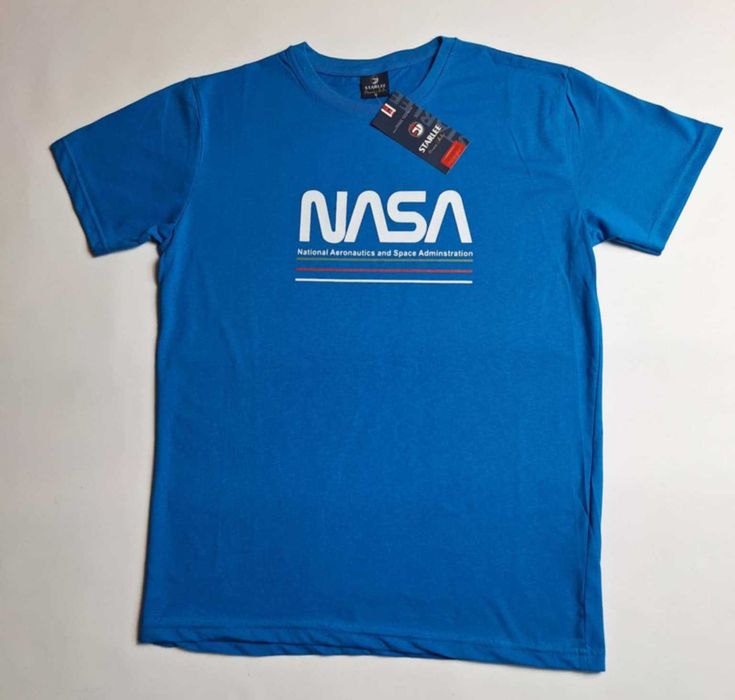 Koszulka męska bawełna t-shirt męski Starlee NASA r 3XL obwód 116cm
