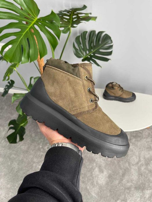АКЦІЯ! Чоловічі натуральні уггі UGG Neumel Hybrid Khaki Black (41-45р)