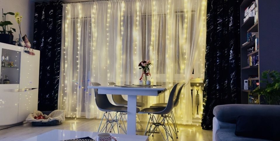 Kurtyna LED na Okno • Lampki Świąteczne • Wysoka Jakość