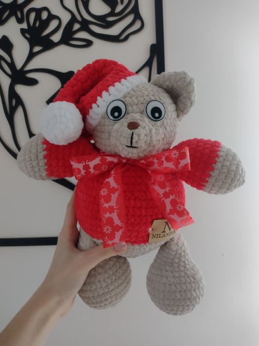 Miś wykonany na szydełku