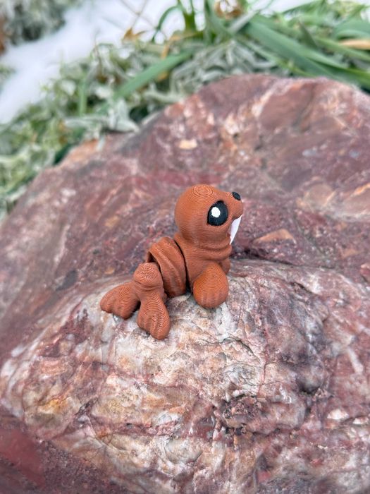 Słodki Mors Arktyczny Minimals 3D – ruchoma mini figurka, zabawka