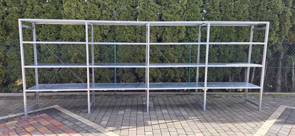 Regały magazynowe z demontażu 60gł x 127 x200cm ocynkowany używane