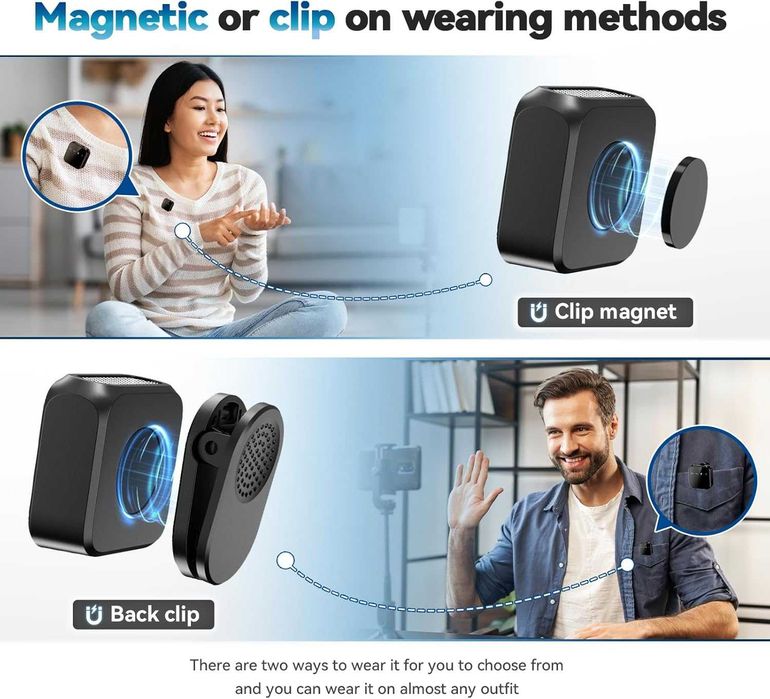 MICROFONES de 2 Cabeças de captação em cada microfone!