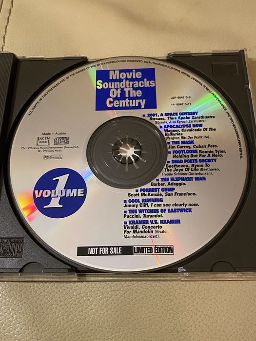CD Movie Soundtracks of the Century - Vol. 1 (Edição Limitada Sony)