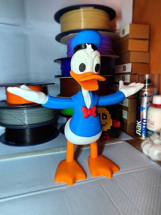 Коллекционные фигурки Дональд Дак и Дейзи Дак — 3D печать