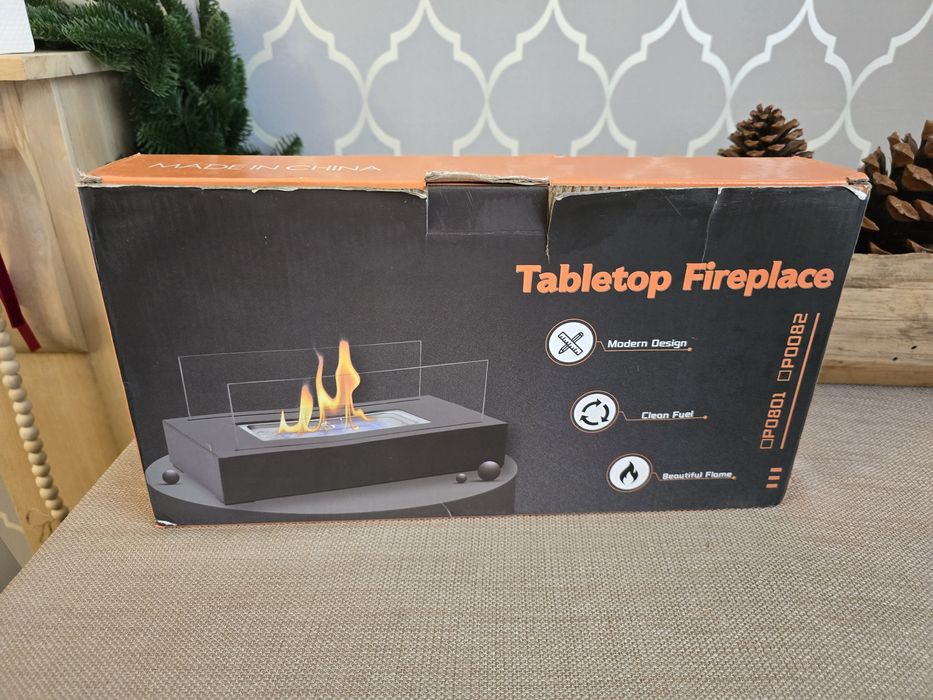 NOWY Biokominek wolnostojący bezdomny stołowy bioetanol przenośny