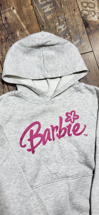 Dres szary barbie damski cieplutki kaptur kangurka S M