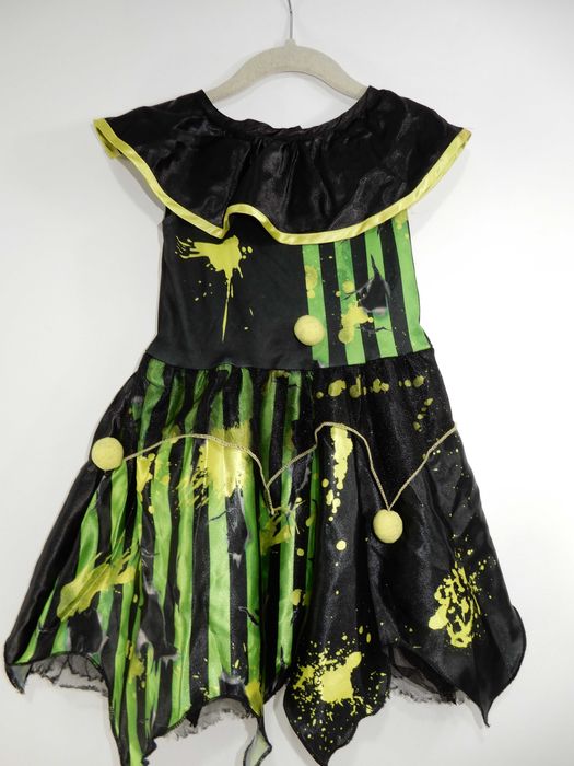 Kostium karnawał halloween klaun czarownica sukienka George 98 104