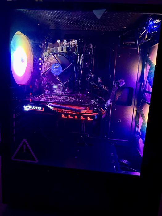 Komputer gamingowy RGB Intel Core I5 / GTX 1050 Ti / 16 GB RAM GWARANCJA