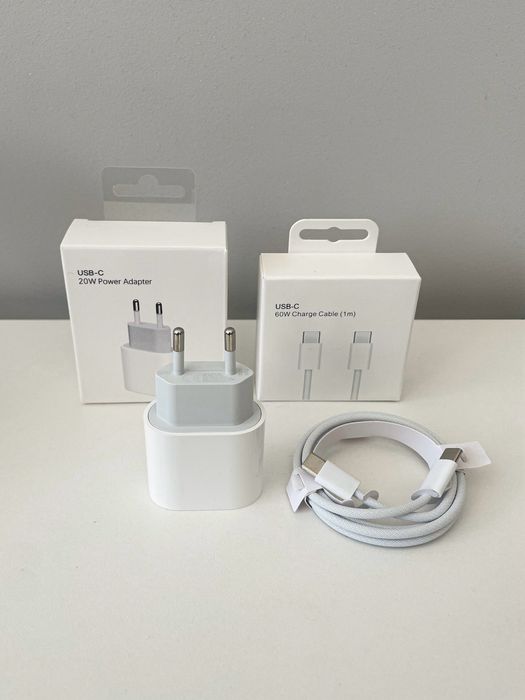 Zestaw: Ładowarka iPhone + Kabel USB-C - GWARANCJA