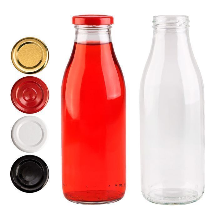 Zestaw 5 sztuk - butelka szklana SOCZEK 500 ml na soki, wodę, mleko