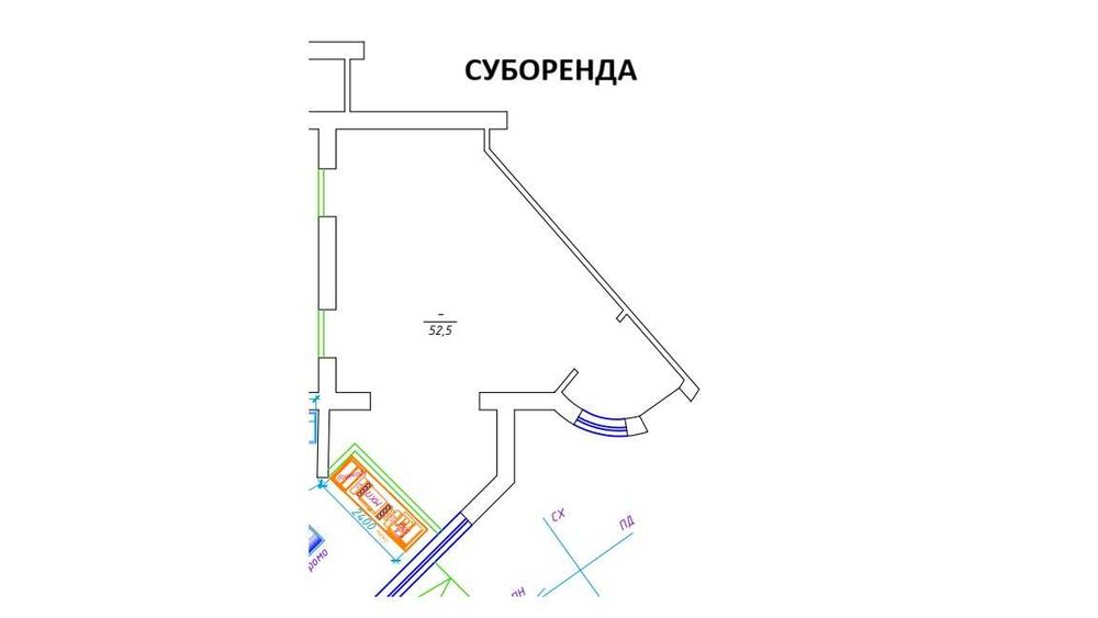 Оренда м. Луцьк вул. Липинського 9, 52,5 м2 25 000 грн.