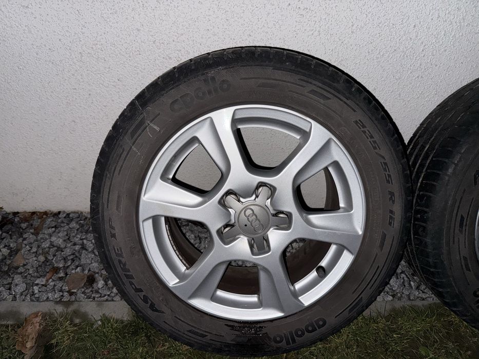 Felgi 5x112 z oponami lato 16 oryginal Audi