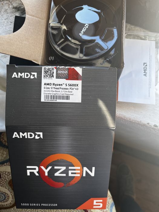 CPU AMD R5 5600x  + Ram DDR4 24Gb 3600mhz