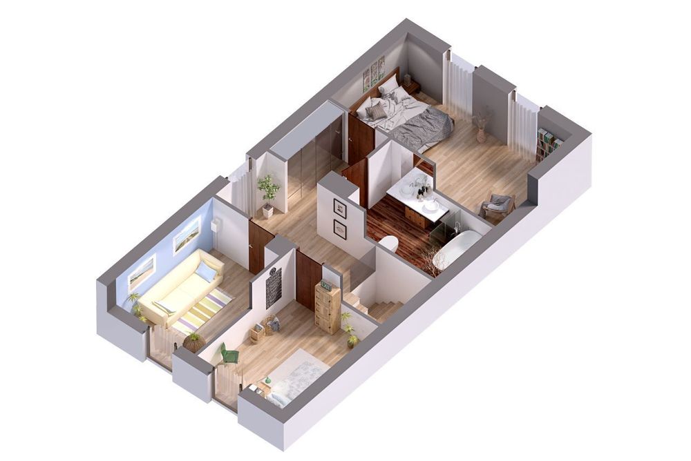 Dom 124 m²/ działka 560 m²/ plaża350m/ cena od 400 000+VAT - Widok 3