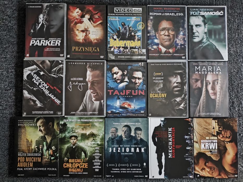 Filmy DVD różne płyty