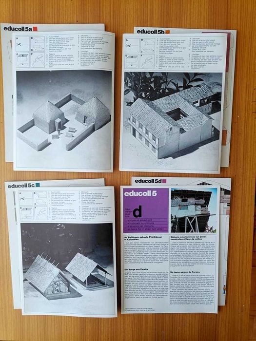 Domki kartonowe do sklejania, educoll 4, educoll 5. UNICEF